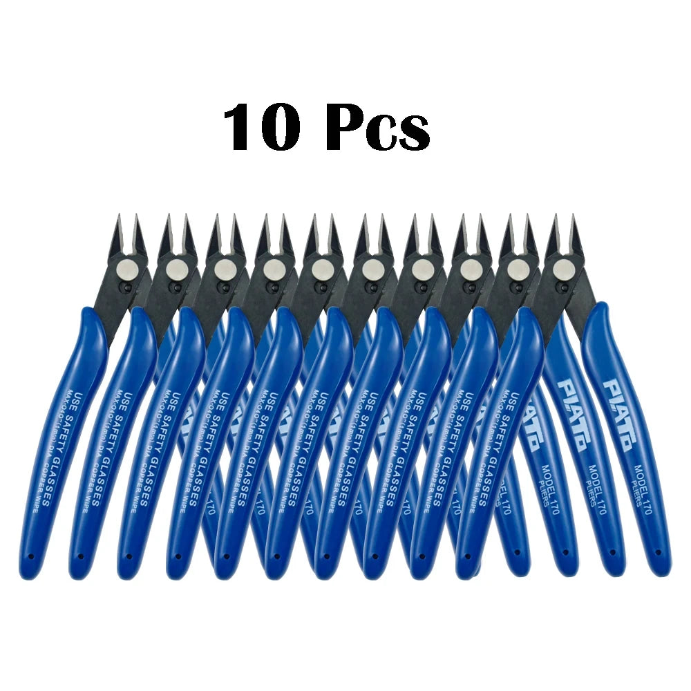5/10pcs PLATO 170 DIY Electronic Diagonal Pliers Side Cutting Nipper Wire Cutter