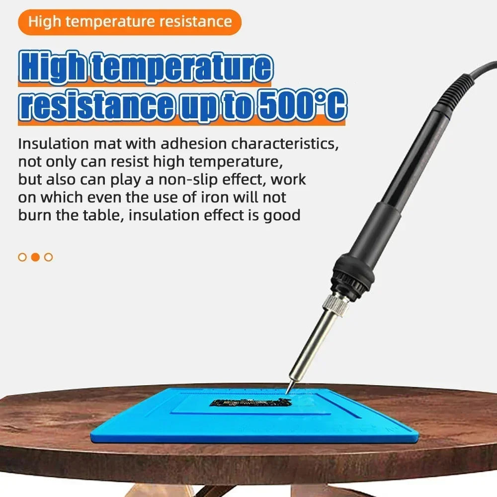 ESD Heat Insulation Soldering Mat Silicone Repair Pad Heat-resistant Maintenance Mat