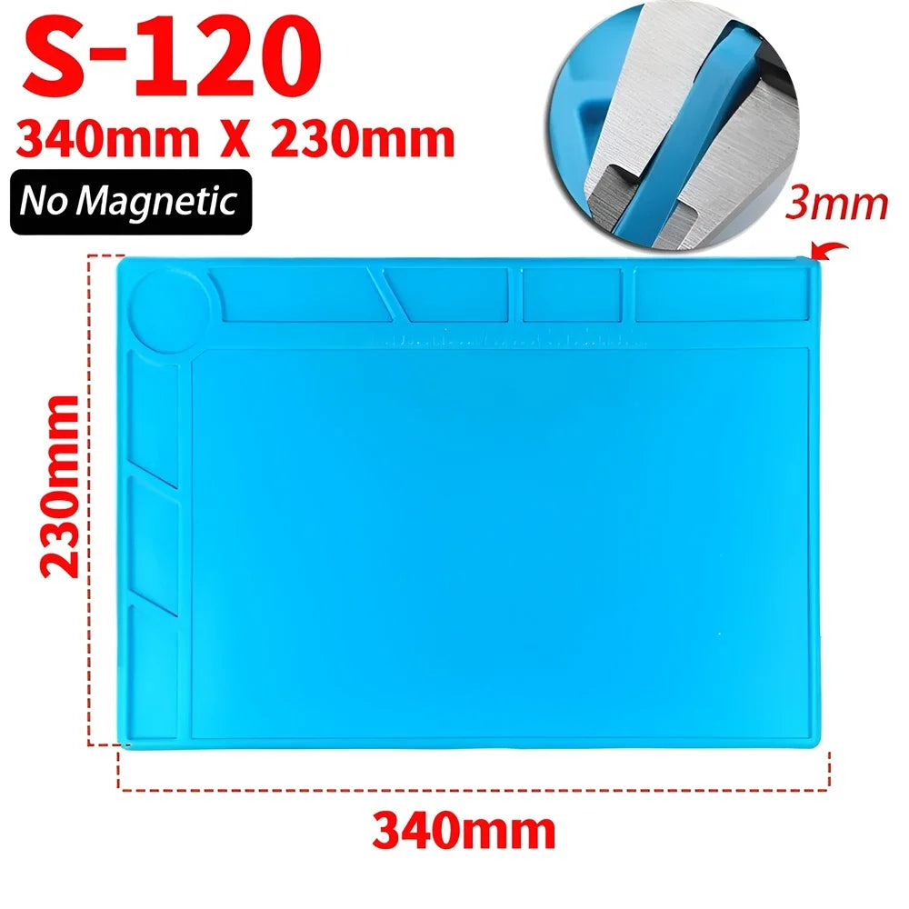 ESD Heat Insulation Soldering Mat Silicone Repair Pad Heat-resistant Maintenance Mat