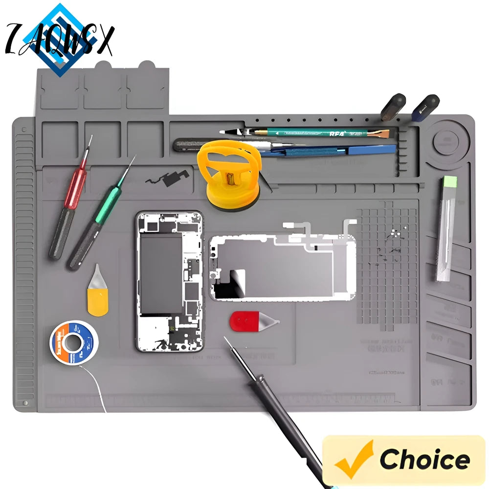 ESD Heat Insulation Soldering Mat Silicone Repair Pad Heat-resistant Maintenance Mat