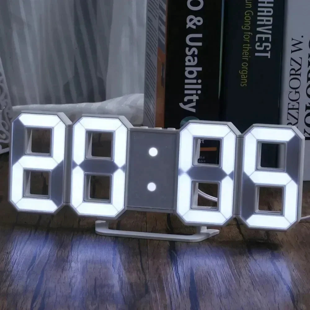 Digital LED Wall Clock Desk Electronic Modern Home Decoration LED Table Clock
