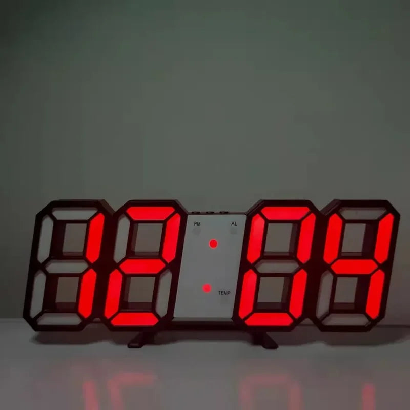 Digital LED Wall Clock Desk Electronic Modern Home Decoration LED Table Clock