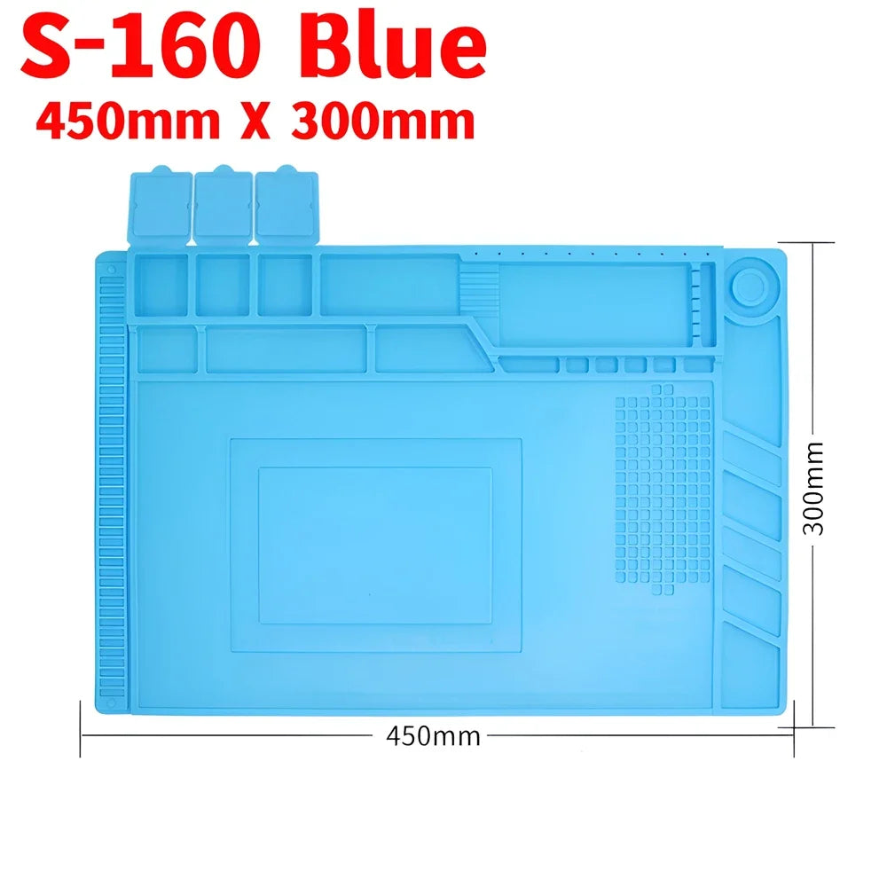 ESD Heat Insulation Soldering Mat Silicone Repair Pad Heat-resistant Maintenance Mat
