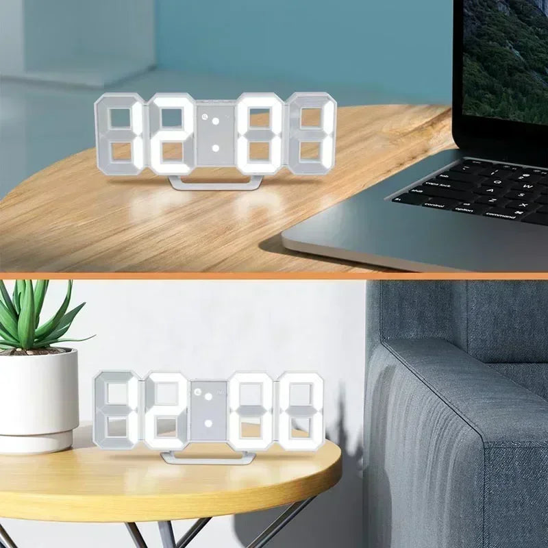 Digital LED Wall Clock Desk Electronic Modern Home Decoration LED Table Clock