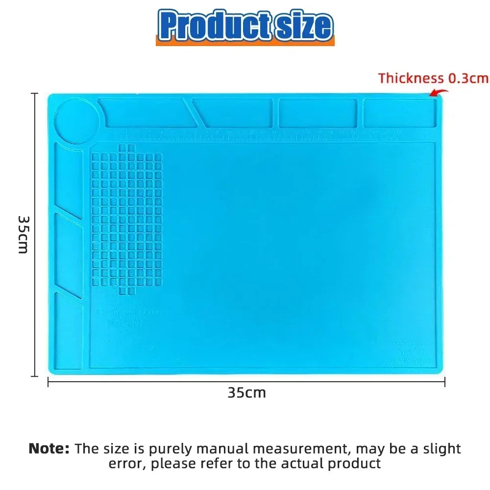 ESD Heat Insulation Soldering Mat Silicone Repair Pad Heat-resistant Maintenance Mat